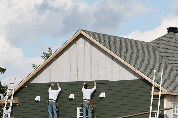 Professional Emergency Siding Repair technician working in Preston, MD